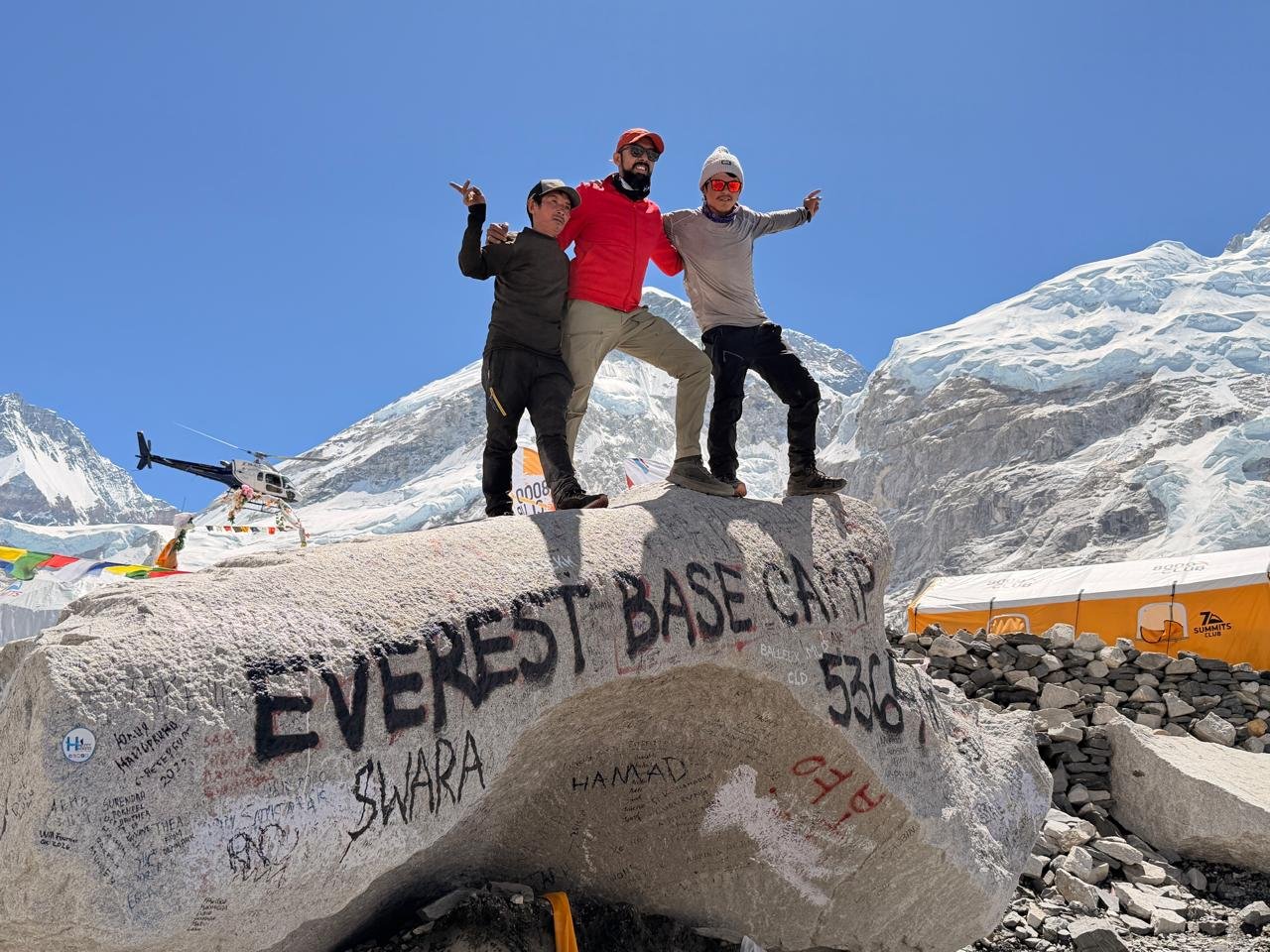 Everest Base Camp stone 2026