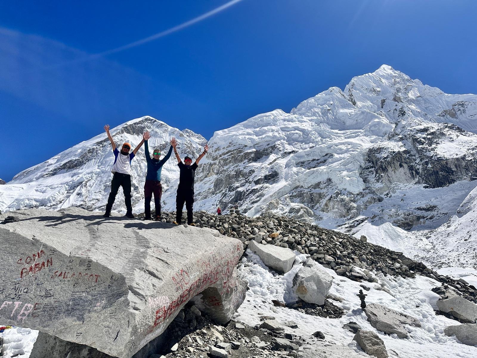 Everest base camp stone 2024